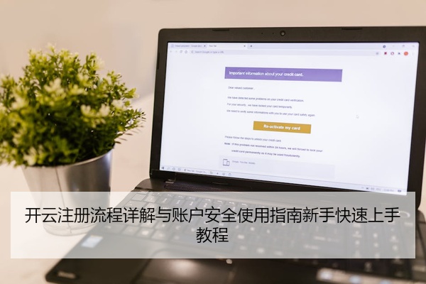 开云注册流程详解与账户安全使用指南新手快速上手教程