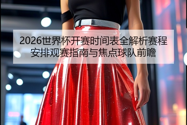 2026世界杯开赛时间表全解析赛程安排观赛指南与焦点球队前瞻