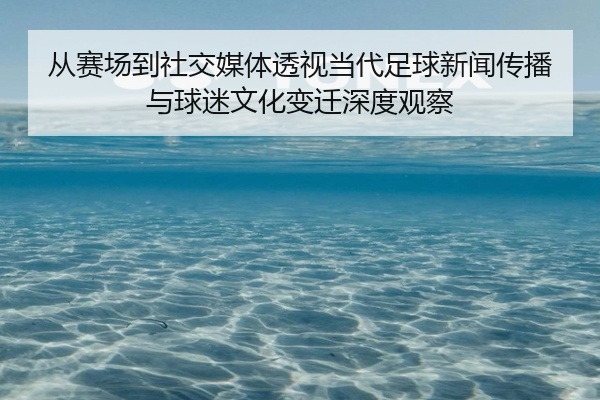 从赛场到社交媒体透视当代足球新闻传播与球迷文化变迁深度观察